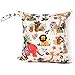 Waterproof Reusable Baby Cloth Diaper Bag Double Zipper Forest Animal Pattern