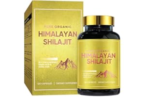 PLANT THERAPY Shilajit Resin, Pure Organic Himalayan Shilajit with 85+ Trace Minerals Complex for Energy, Immune Support, 120 Caps