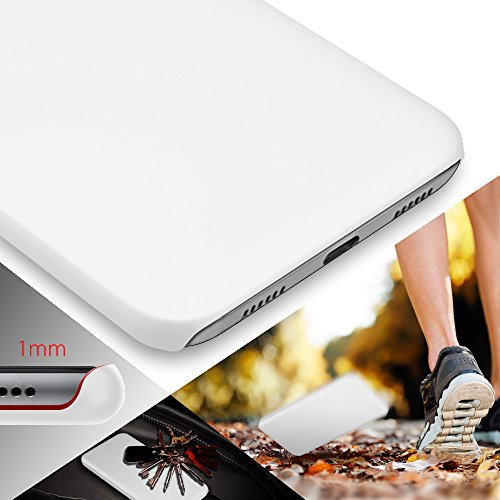 SLEO Funda para Samsung Galaxy A5 2017 PC Back Cover de Parachoques Duro Cubierta Protectora para Samsung Galaxy A5 2017 - Blanco