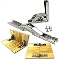 MING 2 Pack 90 Degree Angle Bracket Support Folding Display Stand Bracket Folding Door/Shelf Hinge Hidden Bracket Table Frame Furniture Accessories