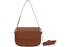 Mabecol Borsa Donna Tracolla Elegante in Pelle Sintetica – Borsa a Spalla Borsetta a Mano Nera Moda con Tracolla Regolabile per Ufficio, Shopping, Serata