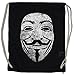 Produktbild GUY FAWKES MASK VINTAGE Turnbeutel V For Wie Anonymous Vendetta Maske UK Turnbeutel