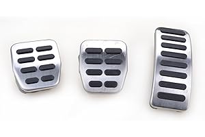 YALIYA Car pedal cover For Skoda For Fabia For Octavia For Roomster Car Clutch Gas Fuel Pedal Brake Foot Cover 3Pcs Car Pedals