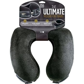 Go Travel Ultimate Memory Foam Neck Pillow with Snug 360° fit - Black (Ref 461)