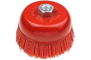 WZRX7 - SHOP Nylon Filament Abrasive Wire Brush - Cup Nylon Abrasive Brush Wheel Pile Polymer-abrasive Angle Grinder Tool (1 piece 115* M14,P80,4.5Inch)