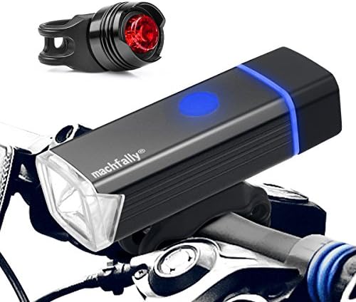 USB Rechargeable Bike Light Set, Wrcibo Super Bright Waterproof USB Rechargeable Bicycle Headlight and Tail Light, Mountain Bike Light LED Bicycle Lights
