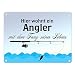 Produktbild Angler mit dem Fang seines Lebens Blechschild Comic-Style - Metallschild Dekoschild Angeln