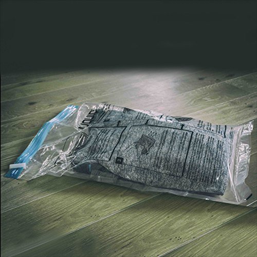 3er Set Kompressionsbeutel | Zipverschluss | Schutz vor Feuchtigkeit, Insekten und Schimmel und schlechten Gerüchen | ideal auf Reisen, während eines Umzuges oder für zu Hause | Uquip Spacy 245101 - 2