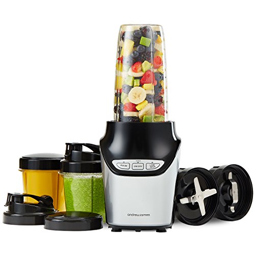 Andrew James Nutri-Fit Blender / Smoothie Maker, 1000 Watts, 10-Teiliges Set