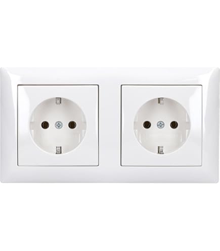 Busch Jäger Set: Unterputz Telefondose Von EBROM, TAE 3x6 NFN Für 1 Telefon Und 2 Zusatzgeräte In BalanceSi Alpinweiß, Rahmen Und Steckdose 20EUC-914 EBROM Phasenprüfer Zur Montage Der Geräte - View #2