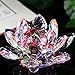 Price comparison product image BaZhaHei Crystal Lotus Glass Figure Paperweight Ornament Home Decor Collection Retro Garden Living Room Bed Art Adornment