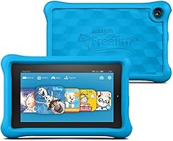 Fire Kids Edition-Tablet, 17,8 cm (7 Zoll) Display, WLAN, 16 GB, Blau Kindgerechte Schutzh&uuml;lle