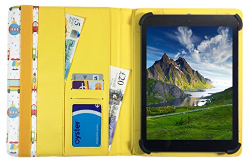 Archos 70 Platinum 3G 7 inch Tablet Kinderspielzeug Universal 360 Grad Wallet Schutzh  lle Folio mit Kartensteckpl  tzen   7 - 8 zoll   von Sweet Tech