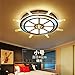 Produktbild BRFVCS ceiling light Kinderzimmer Beleuchtung boot Steuermann jungen Zimmer mit einfachen und modernen, kreativen Deckenleuchte led Cartoon Kinderzimmer Lichter, kleine Durchmesser 46 warmes Licht