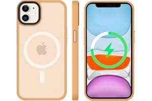 tigratigro Etui do iPhone 11, Cala Kompatybilny z MagSafe, etui zapobiegające Upadkowi, Półprzezroczyste, Matowe etui na tył, Odporna na Wstrząsy Obudowa (Brązowy)