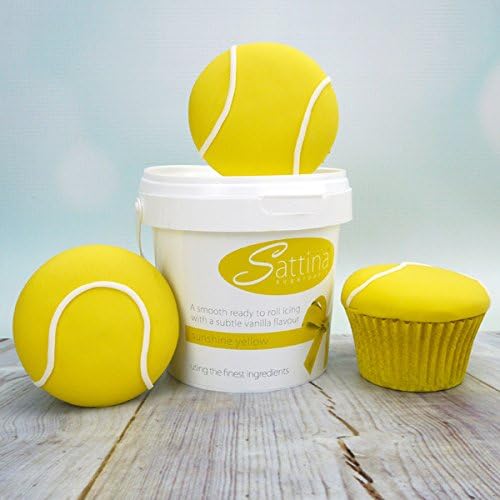 Sattina Sunshine Yellow Sugarpaste (Ready to Roll Icing) (500g)