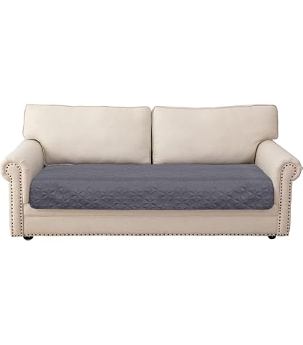 Housse De Canapé Antidérapante En Fausse Fourrure (chenille) - Vendue Par Pièce, Tailles Modulaires Pour Canapé D'angle - Lavable, Protection Animaux Et Enfants (Bleu Lac, 90x120 Cm) - 3