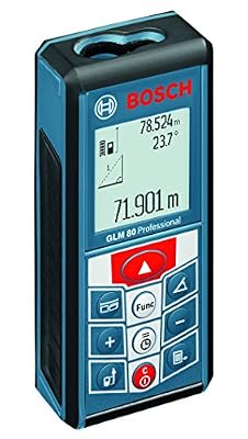 Bosch Professional Télémètre laser GLM 80 avec sac de transport et chargeur 0601072300