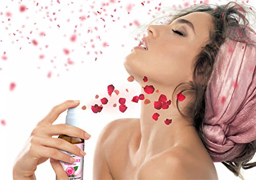 Rosenwasser 100 % reines und naturreines 100ml, natural Rosewater Bulgarisches, Rose Damaszener Hydrolat, best toner Spray für Haut, Haare, Gesicht, Gesichtswasser zu alle hauttypen, gut fur Körperpflege, Beauty, Wellness, Kosmetik, wirkung feuchtigkeitspflege für Tagespflege, ohne Alkohol oder sonstige künstliche Stoffe (100ml) - 3