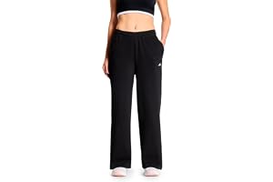 Boldfit Wide Leg Track Pants for Woman, Cotton Blend High Waist Sweatpants with Adjustable Drawstring, Breathable Relaxed Fit Lounge Pants with Side Pockets for Yoga, Gym, Travel & Casual Wear