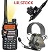 Produktbild AIRSOFT GIFT SET KIT 2 WAY RADIO BAOFENG UV-5R HEADSET PELTOR SORDIN COMTAC GREEN PTT