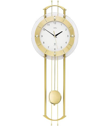 AMS 5143 Horloge de Table Classique Radio-pilotée en Laiton