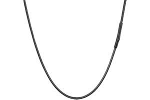 PROSTEEL 2mm Collana Ricambio per Cindolo di Catena Serpente Osso Sottile, Gioiello Donna Uomo Semplice, Lunghezza 41-76 cm, Acciaio Inossidabile/Placcato Oro, Argento Nero Oro, con Confezione