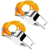 Orret Home 2Piece Drawstring Referee And Earthquake Whistle, Whistle For Camping And Walking