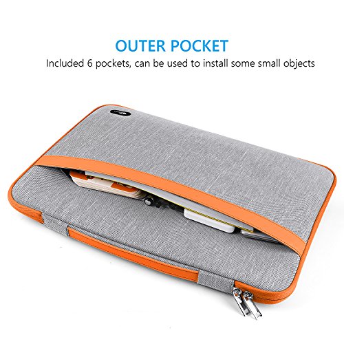SAVFY Laptophülle 15.6 Zoll Laptop tasche Laptop Sleeve Laptop Tasche Laptop Case Cover mit einer Bildschirmdiagonale von 14-15.6 Zoll, orange - 6
