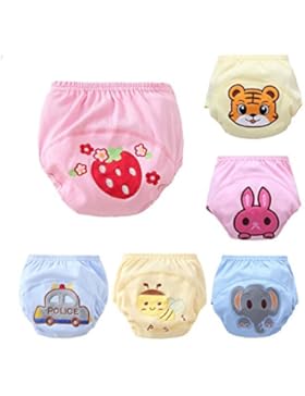 CuteOn 6 Satz Baby Kleinkind Mädchen Jungen Pipi Potty Training Pants Windel Set