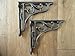 Produktbild A PAIR OF SMALL CLASSIC VICTORIAN SCROLL SHELF BRACKETS 6 INCH BRACKET CAST IRON by knobs and knockers