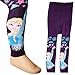 Produktbild Strick Leggings - wärmend - " Disney die Eiskönigin / Frozen " - Größe 5 bis 7 Jahre - Gr. 122 / 128 __ 80 % Baumwolle - Thermo gefüttert - warme Winter Frottee Legging / Stricklegging lang - für Mädchen - Kinder - Leggin Hose / Leggins / Winterleggings - Kinderlegging - Strumpfhose ohne Füße - Unterhosen / Kinderstrumpfhose - Kinderleggins - Frotteeleggin - Unterhose - Unterwäsche - völlig unverfroren Prinzessin Elsa Anna Arendelle - Olaf - Sommer