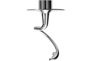 Crochet à Pâte en Spirale en Acier Inoxydable K45DH pour KitchenAid 4.5-5 qt Tête Inclinable Mélangeur sur Socle Artisan & Classic par MMOBIEL - Crochet à Pétrir pour Pain - Lave-Vaisselle