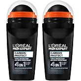 L'Or&eacute;al Paris 2 Men Expert Carbon Protect Anti Perspirant Roll On Set (2 x 50 ml)
