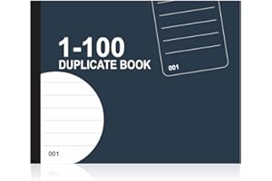 SALE JUNCTION Receipt Book Duplicate 1-100 Numbered Pages Carbon Sheets Included Landscape Design Small Business Hospitality Entrepreneurs Essential Ideal for Creating Receipts Orders & Notes Assorted Color (1Pc)