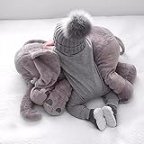 Baby Kind Elefant Schlaf Stuffed weichem Plüsch Kissen Plüschtiere besten Geschenke für Kinder, Zwei Größe für Ihre Wahl (S(15.8×14.57×9.85inch)) - 3