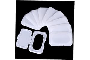 TOSSPER 10pcs Wet Wipes Lid Reusable Wipes Cover Portable Child Wet Tissues Box Lid Dustproof Wipes Dispenser Protector