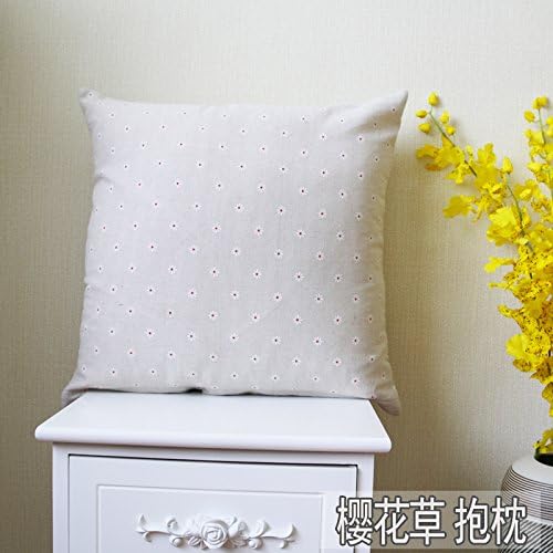 Back Stuffed Cushion Cushion Pillow Waist Pillow Cherry blossom grass (set + core) 45x45cm