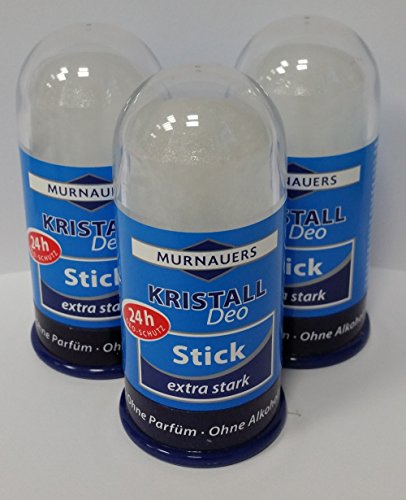 3er Spar-Set: Murnauers Kristall Deo Stick 24h-Schutz, extra stark,