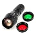 Produktbild Hirolan 20000LM T6 LED Zoombar 3 Farbe Taschenlampe Fackel Jagd Licht Super hell Einstellbar Fokus 5-Modus Einstellbar Helligkeit Rot / Grün / Weiß (Schwarz)