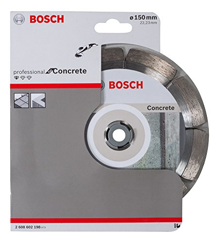 BOSCH Diamanttrennscheibe Standard für Concrete, 150 x 22,23 x 2 x 10 mm, 1-er Pack, 2608602198 - 2
