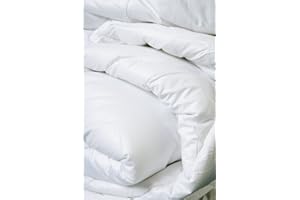 The Sleep Easy Hotel Quality Pure White Microfibre Peached Duvet King 10.5TOG Feels Like Down