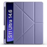 Fogy Samsung Galaxy Tab S11 Ultra 14,6 in&ccedil; (SM-X930/X936) i&ccedil;in ile Uyumlu &Uuml;&ccedil;gen Kalem B&ouml;l&uuml;ml&uuml; Standlı Uyku Modlu Akıllı Kılıf