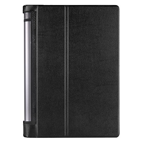 Bestdeal® Hohe Qualität Prämie Ultra Schlank Leicht Smart Cover Tasche Stehe Hülle für Lenovo Yoga Tab 3 YT3-X50F 10.1″ Tablet PC + Displayschutzfolie und Stylus Stift (Schwarz) - 3