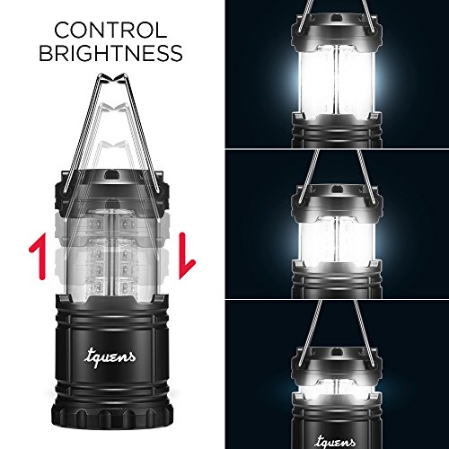 LED Campinglampe, Tquens® Zusammenklappbare, Superhelle, Wasserdichte Camping Laterne, Taschenlampe – L400 (000EH20692) - 3