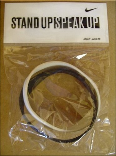 Original Nike Stand up Speak up Armband Farbe schwarz und weiss – Grösse: Erwachsene / Adult - 3