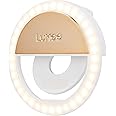 LuMee Studio Clip Light - LED Ring Light for Laptops, Monitors, Smartphones, Tablets - Portable and Rechargeable - Gold