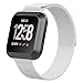 Produktbild TopTen Fan-Motive Edelstahl Milanaise Sports Handgelenk Armband Strap Ersatz Zubehör Armbanduhr-Band für Fitbit Versa Gesundheit und Fitness Smartwatch, Silber, Large
