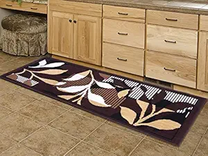 Carpet Galore Solid Modern Runner (Brown, Polypropylene, 1.6 X 5 Feet)