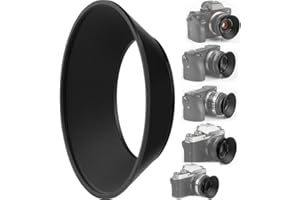 TTArtisan Okrągła osłona przeciwsłoneczna 43 mm czarna stop aluminium 11 g do TTArtisan APS-C 23 mm F1.4/25 mm F2, obiektyw pełnoklatkowy 50 mm F2.